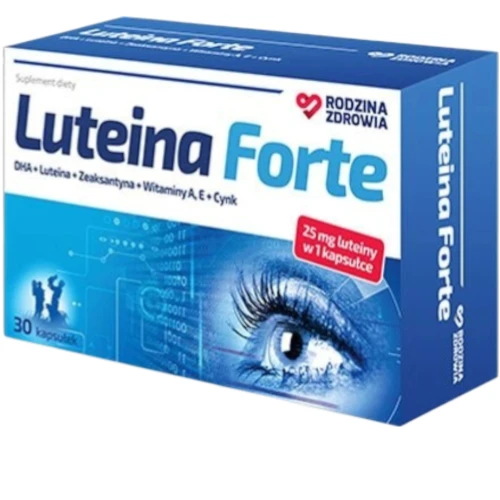 Rodzina Zdrowia Luteina Forte, 30 kapsułek - DHA i luteina pomagają w utrzymaniu prawidłowego widzenia