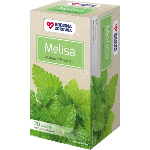 Rodzina Zdrowia Melisa, 30 saszetek - Herbatka ziołowa do parzenia z liściem melisy lekarskiej oraz olejkiem eterycznym