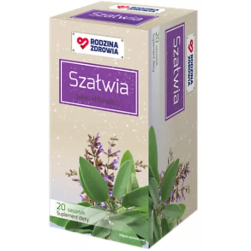 Rodzina Zdrowia Szałwia, 30 saszetek - Suplement diety, herbatka z liśćmi szałwii lekarskiej