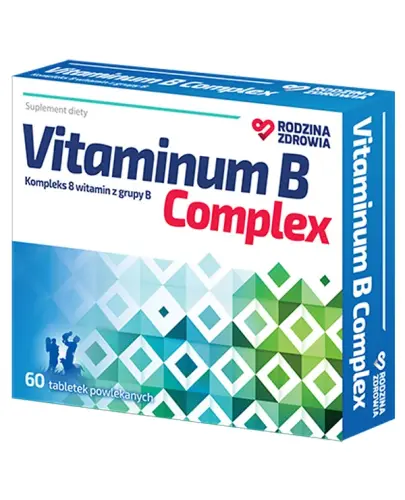 Rodzina Zdrowia Vitaminum B Complex, 60 tabletek - Zawiera kluczowe witaminy z grupy B