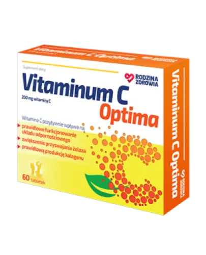 Rodzina Zdrowia Vitaminum C Optima, 60 tabletek - Uzupełnia niedobory witaminy C