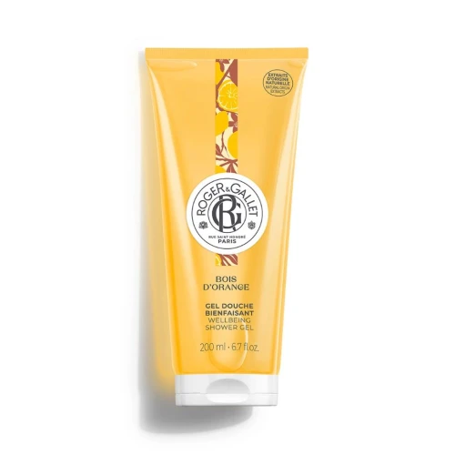 Roger & Gallet Żel pod prysznic well-being  Bois D'Orange, 200 ml - Gorzka pomarańcza - Olejek petitgrain - Paczula