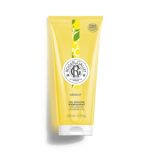 Roger & Gallet Żel pod prysznic well-being Cedrat, 200 ml - Cedrat - Kardamon - Drewno gwajakowe