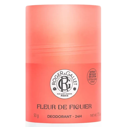 Roger & Gallet Fleur The Figuer dezodorant, sztyft 50 g - O zapachu dojrzałych figa z akcentem grejpfruta, zapewnia ochronę przez cały dzień