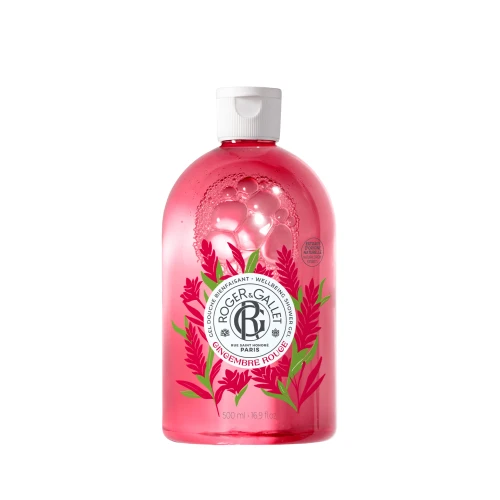 Roger & Gallet Gingembre Rouge Żel pod prysznic, 500 ml - Energetyzująca formuła z imbirem i aloesem