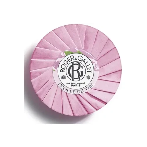 Roger & Gallet Mydło well-being Feuille de the, 100 g - Cytryna kalabryjska - Czarna herbata cejlońska - Drzewo sandałowe