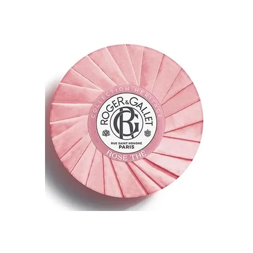 Roger & Gallet Mydło well-being Rose, 100 g - Włoska mandarynka - Róża damasceńska - Piżmo