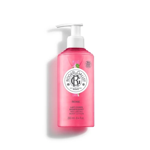 Roger & Gallet Mleczko do ciała Rose wellbeing, 250 ml - Włoska mandarynka - Róża damasceńska - Piżmo