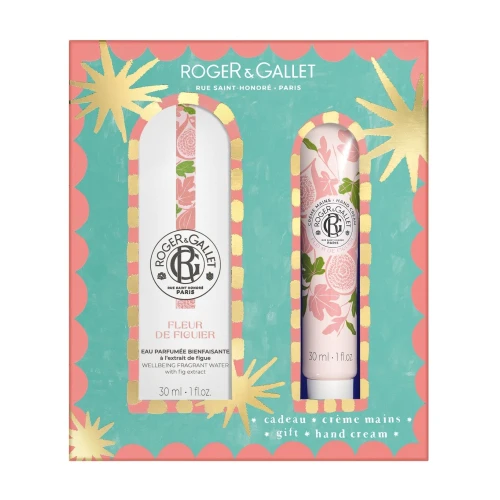 Roger & Gallet Fleur De Figuier Well-Being Zestaw - Woda zapachowa, 30 ml + Krem do rąk, 30 ml - Relaks i pielęgnacja dłoni