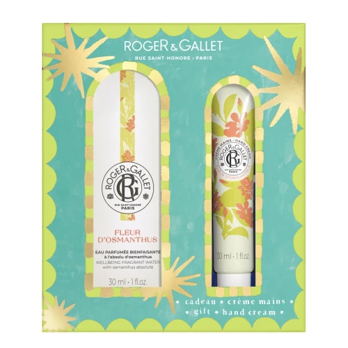 Roger & Gallet Osmantus Well-Being Zestaw - Woda zapachowa, 30 ml + Krem do rąk, 30 ml - Aromatyczny rytuał dla ciała i dłoni