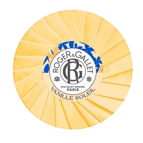 Roger & Gallet Wellbeing Vanille Solei Mydło, 100 g - Naturalne mydło waniliowe - delikatnie oczyszcza, nawilża i relaksuje