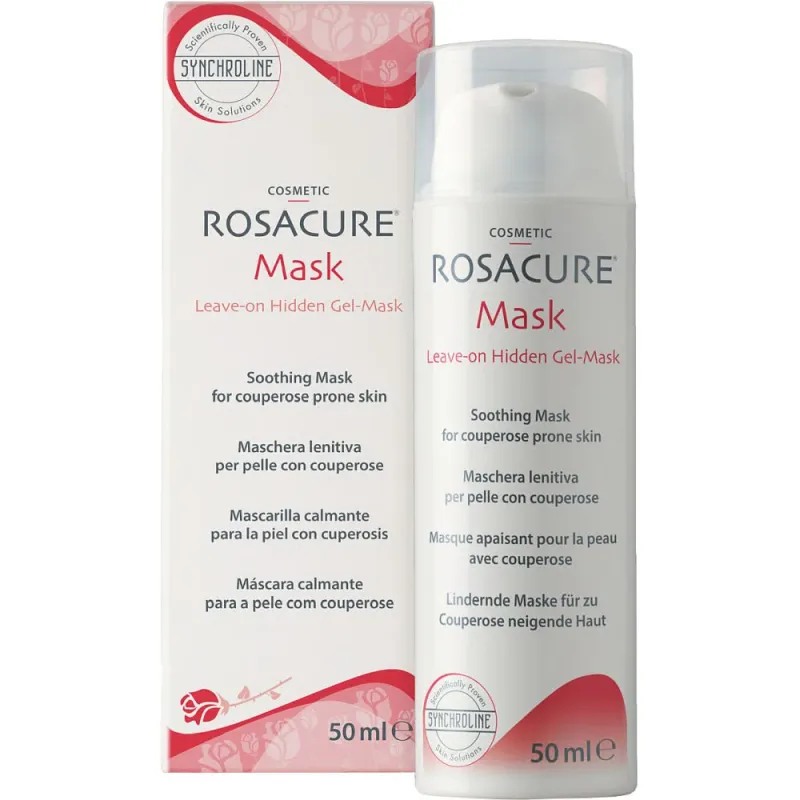 Synchroline Rosacure Mask Łagodząca maska do skóry naczynkowej, 50 ml - Do cery naczyniowej i z trądzikiem różowatym