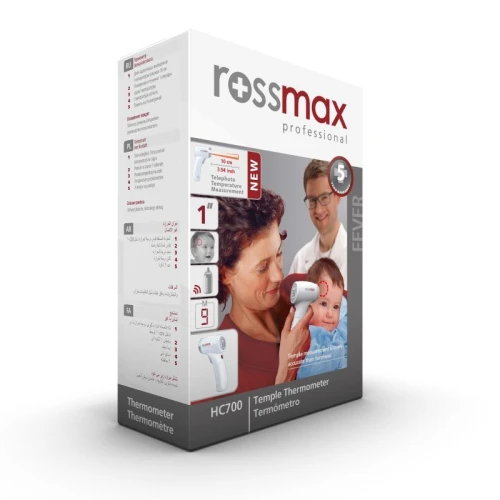 Rossmax Termometr elektroniczny bezdotykowy HC 700, 1 sztuka - Precyzyjny, higieniczny i bezdotykowy pomiar temperatury