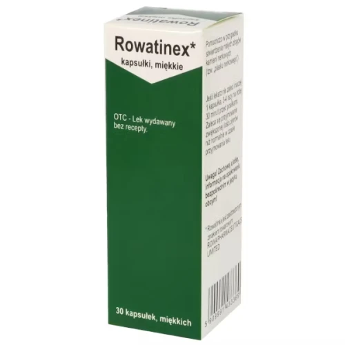 Rowatinex, 30 kapsułek (import równoległy) - Ułatwia wydalanie małych złogów kamieni nerkowych