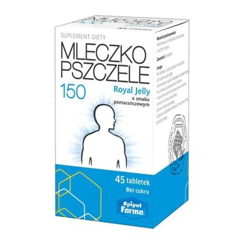 Royal Jelly Mleczko Pszczele 150, 45 tabletek - Ze składnikami dla kompleksowego wsparcia ciała i umysłu