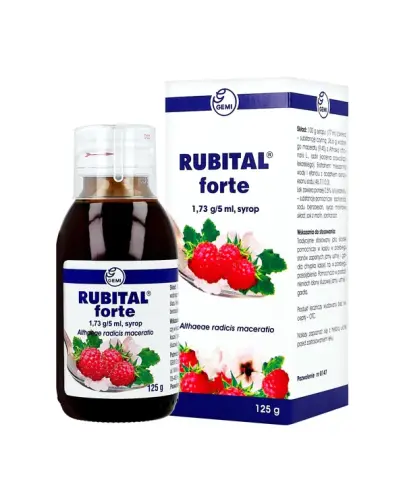 Rubital Forte 1,73 g/5 ml, 125 g - Syrop prawoślazowy