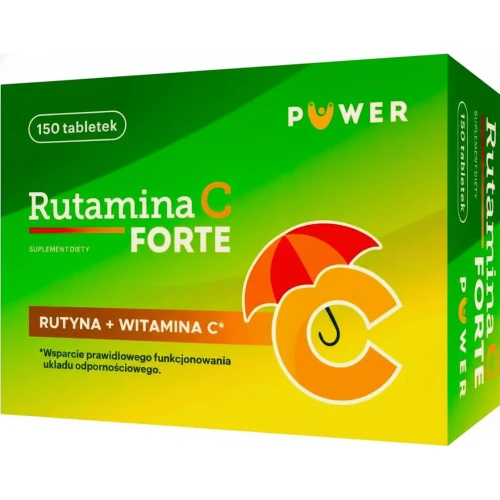 Rutamina C Forte, 150 tabletek - Suplement diety z rutyną i witaminą C
