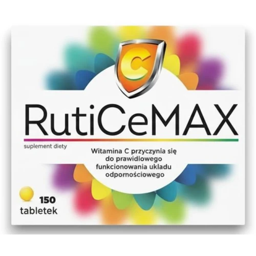 RutiCeMAX, 150 tabletek - Wsparcie prawidłowego funkcjonowania układu odpornościowego