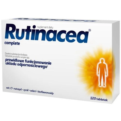 Rutinacea Complete, 120 tabletek - Suplement diety z rutozydem, witaminą C, cynkiem i selenem