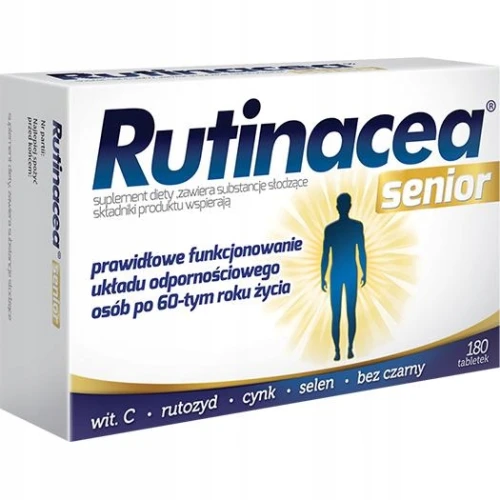 Rutinacea Senior, 180 tabletek - Wsparcie odporności osób po 60. roku życia
