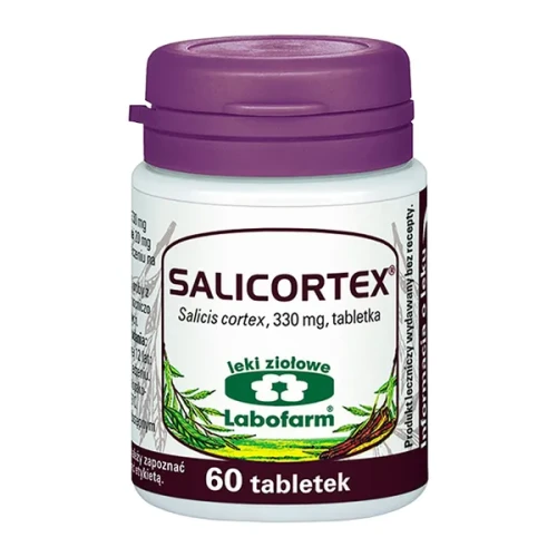 Salicortex 330 mg, 60 tabletek - Tabletki z korą wierzby