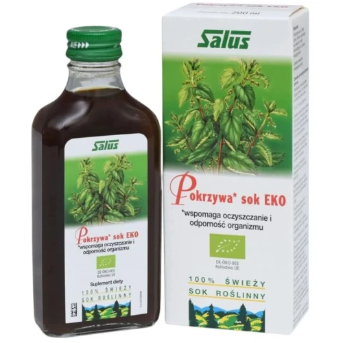 Salus Sok Eko Pokrzywa, 200 ml - Naturalne wsparcie odporności i metabolizmu