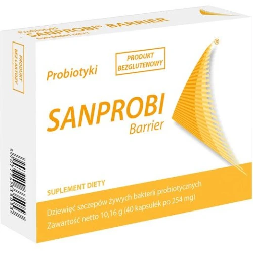 Sanprobi Barrier 40 kapsułek - Z dziewięcioma szczepami bakterii probiotycznych