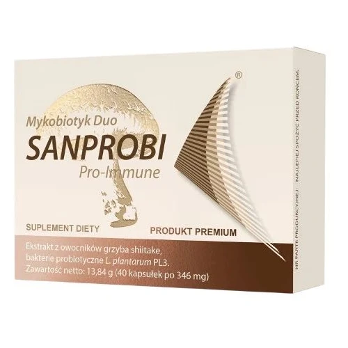 Sanprobi Pro-Immune, 40 kapsułek - Wsparcie mikrobioty jelitowej