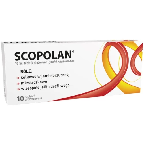 Scopolan 10 mg, 10 tabletek - Lek rozkurczowy