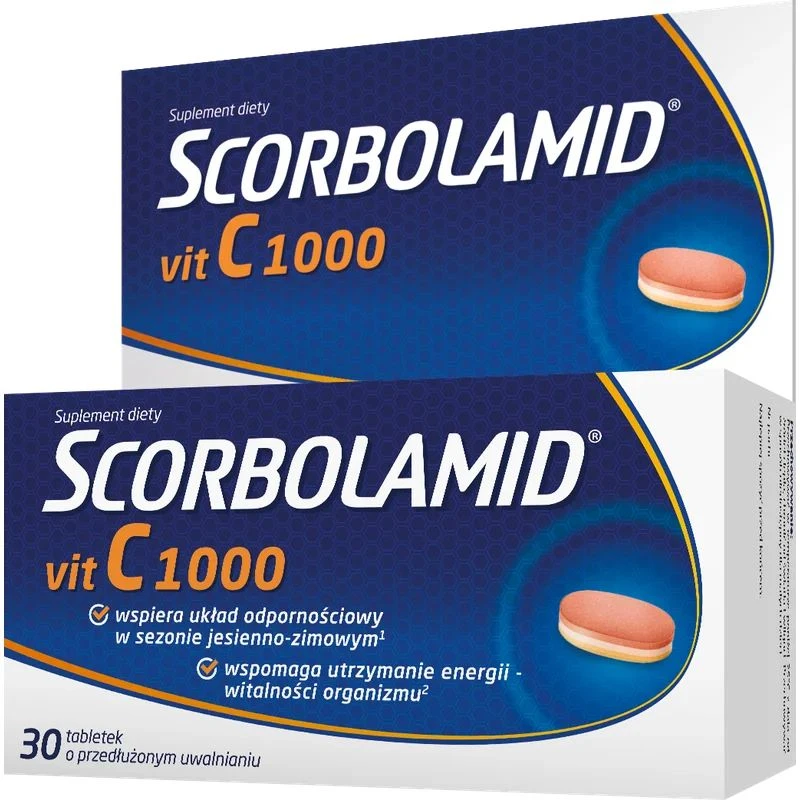 Scorbolamid Vit C 1000, 30 tabletek - Wysoka dawka witaminy C