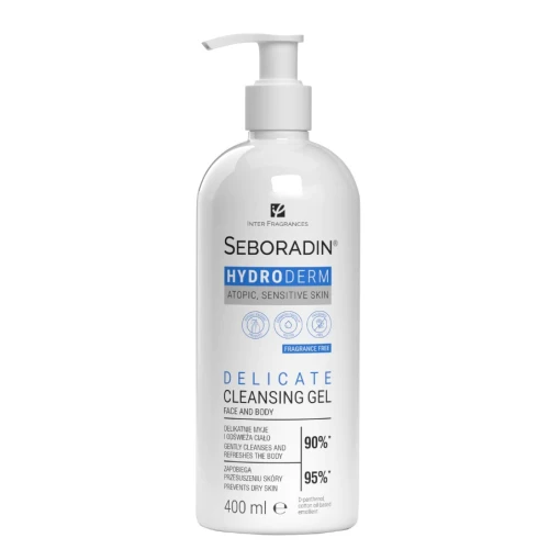 Seboradin Hydroderm Żel do mycia ciała, 400 ml - Do skóry suchej, wrażliwej i atopowej