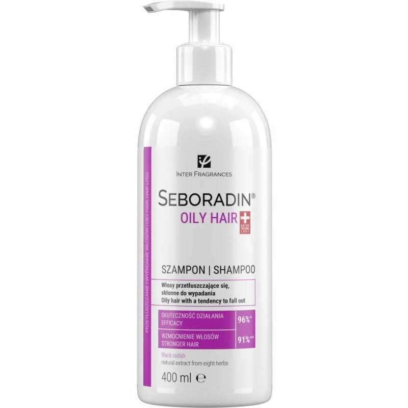 Seboradin Oily Hair Szampon do włosów przetłuszczających się, skłonnych do wypadania, 400 ml  - Higiena i pielęgnacja włosów i skóry głowy
