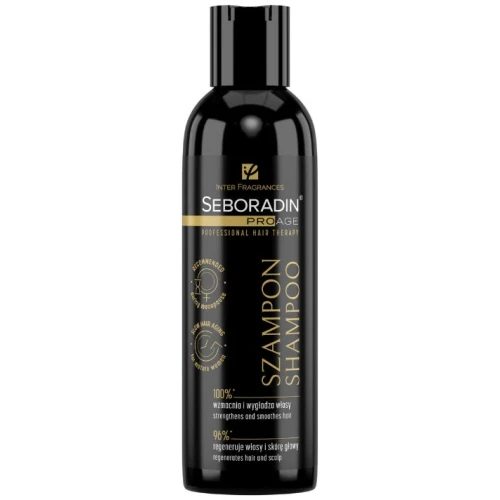 Seboradin Pro Age Szampon do włosów, 200 ml - Regeneracja i wzmocnienie włosów dojrzałych