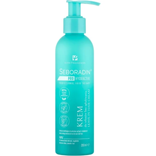 Seboradin Pro Hydractive Krem wygładzający włosy, 200 ml - Do włosów suchych i puszących się