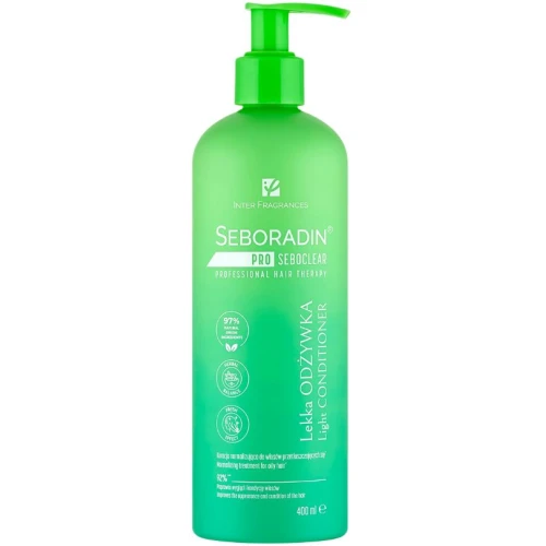 Seboradin Pro Seboclear Lekka odżywka do włosów, 400 ml - Do włosów przetłuszczających się i wymagających nawilżenia