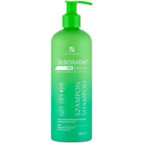 Seboradin Pro Seboclear Szampon zmniejszający przetłuszczanie, 400 ml - Przywraca świeżość i lekkość włosów
