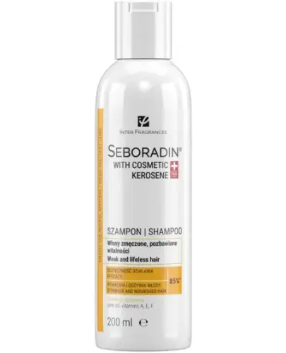 Seboradin with Cosmetic Kerosene Szampon z naftą kosmetyczną, 200 ml - Przywraca włosom nawilżenie i blask