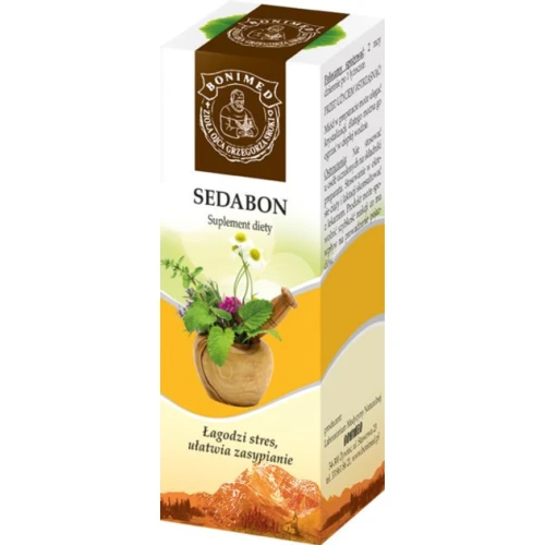 Sedabon Syrop ziołowy, 100 ml - Łagodzi stres i trudności w zasypianiu