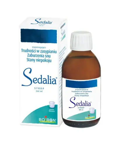 Boiron Sedalia syrop, 200 ml - Do stosowania w stanach niepokoju i trudnościach  w zasypianiu