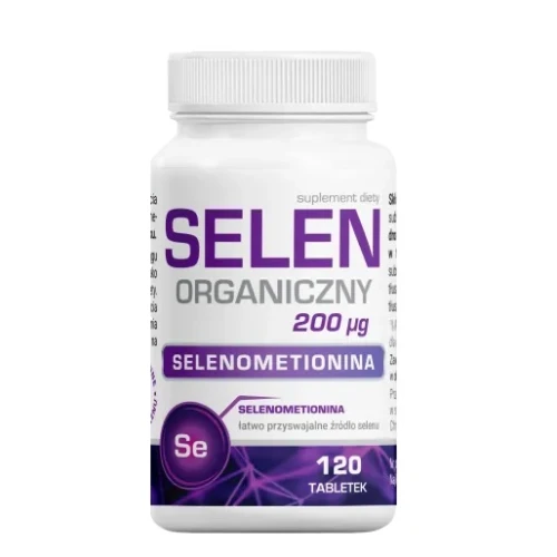 Selen Organiczny 200µg, 120 tabletek - Selenometionina wspiera odporność i zdrowie tarczycy
