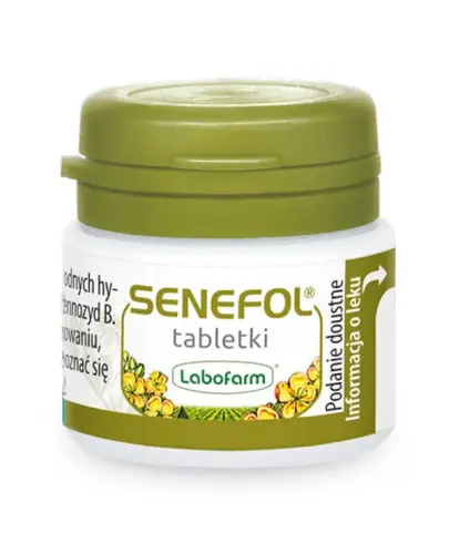 Senefol, 20 tabletek - Z senesem, naturalny preparat na zaparcia