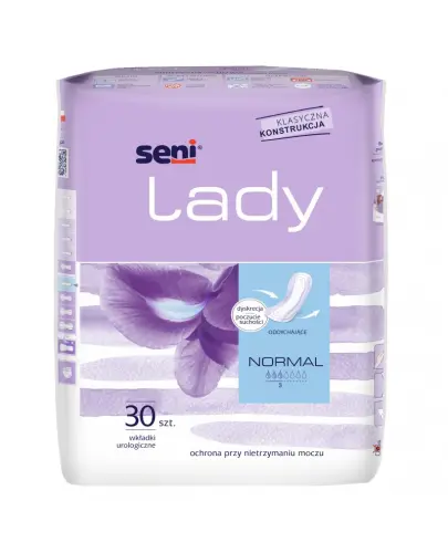 Seni Lady Normal wkładki urologiczne dla kobiet, 30 sztuk - Oferujące komfort i pewność przy lekkim nietrzymaniu moczu