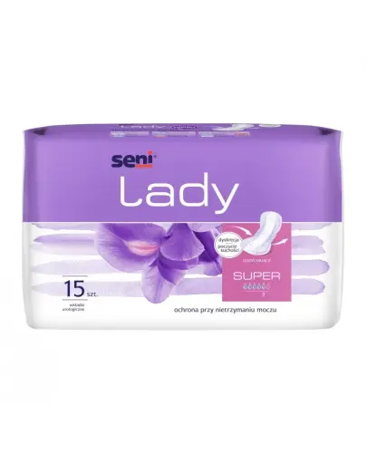 Seni Lady Super Wkładki urologiczne dla kobiet, 15 sztuk - Które zabezpieczają przy średnim nietrzymaniu moczu