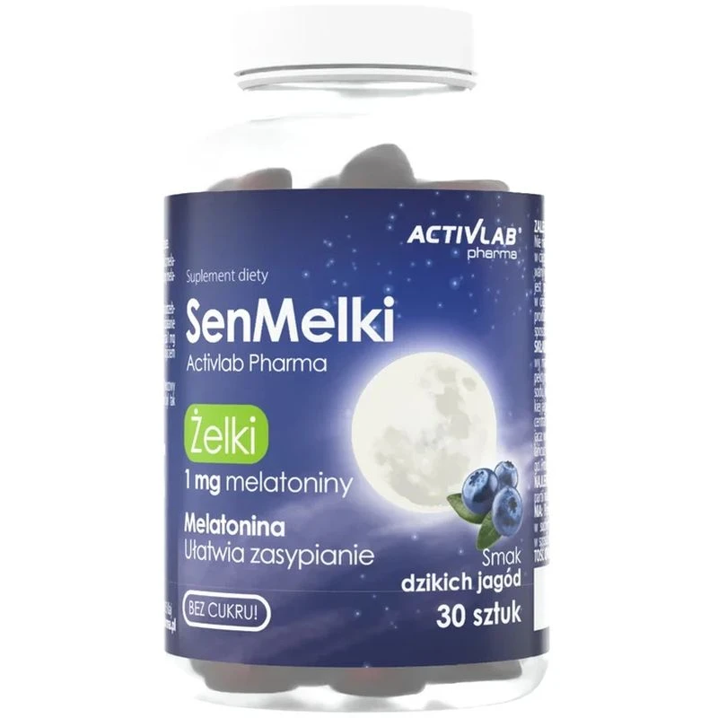 ActivLab Pharma SenMelki żelki z melatoniną, 30 sztuk - Żelki na sen