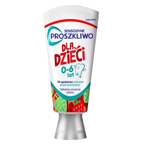 Sensodyne Proszkliwo Pasta do zębów dla dzieci 0-6 lat, 50 ml - Zdrowy start dla mlecznych zębów