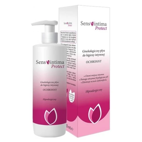 Sensointima Protect Ginekologiczny płyn ochronny do higieny intymnej, 200 ml - Łagodna ochrona i nawilżenie okolic intymnych