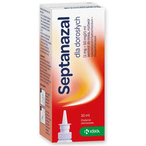 Septanazal dla dorosłych, 10 ml - Udrażnia nos i regeneruje śluzówkę 