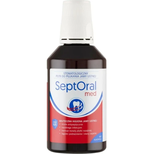 SeptOral Med Płyn do płukania jamy ustnej, 300 ml - Antyseptyczna ochrona bez alkoholu