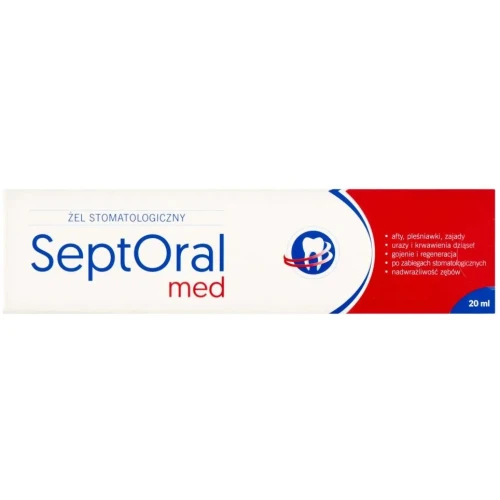 SeptOral Med Żel do stosowania w jamie ustnej, 20 ml - Żel na afty, podrażnienia i regenerację dziąseł