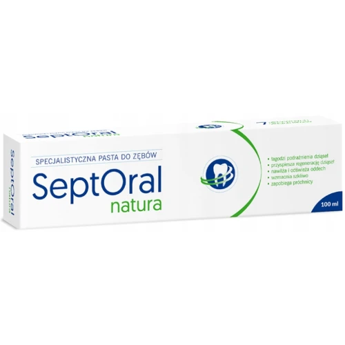 SeptOral Natura specjalistyczna pasta do zębów, 100 ml - Ochrona dziąseł i remineralizacja szkliwa